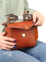 کیف چرم دوشی زنانه مدل ریچل - Image 10