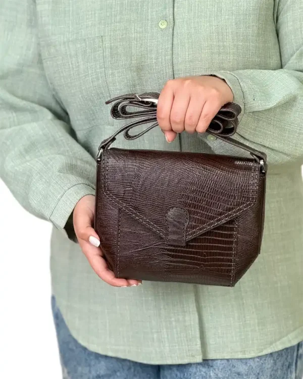 کیف چرم دوشی زنانه مدل ریچل - Image 3