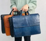 کیف اداری چرم طبیعی مدل البرتو بزرگ کاور اصلی