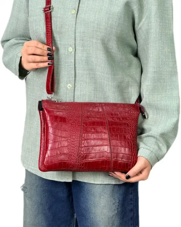 کیف چرم دوشی زنانه مدل ترانه - Image 7