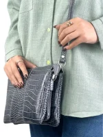 کیف چرم دوشی زنانه مدل ترانه - Image 3