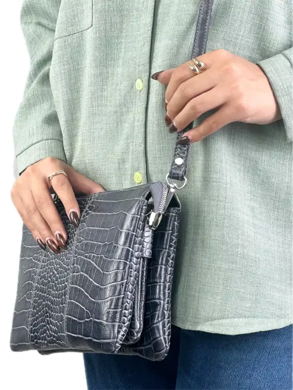 کیف چرم دوشی زنانه مدل ترانه - Image 3