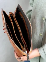 کیف چرم دوشی زنانه مدل ترانه - Image 8