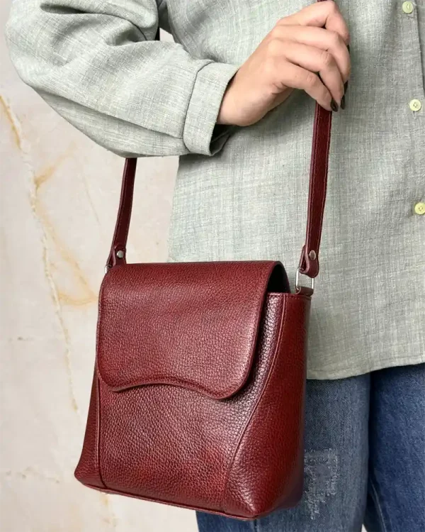 کیف زنانه چرمی دوشی زنانه مدل دردانه - Image 3