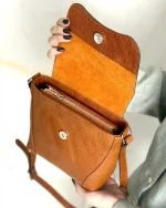 کیف زنانه چرمی دوشی زنانه مدل دردانه - Image 12