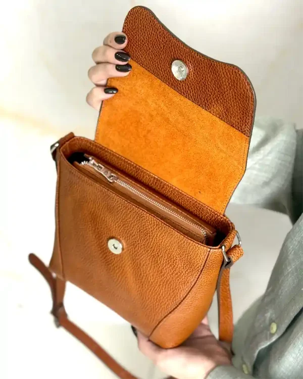 کیف زنانه چرمی دوشی زنانه مدل دردانه - Image 12