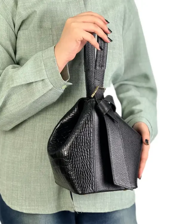 کیف زنانه چرمی شیک مدل دلاتی - Image 7