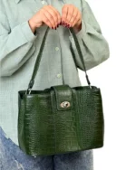 کیف زنانه بزرگ چرم مدل دلوان - Image 6