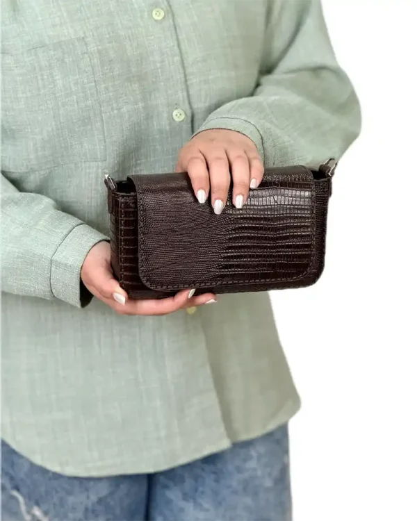کیف چرم دوشی زنانه مدل سامانتا - Image 19
