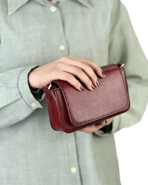 کیف چرم دوشی زنانه مدل سامانتا - Image 8
