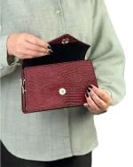 کیف زنانه کوچک چرم طبیعی مدل نیور - Image 11