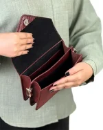 کیف زنانه کوچک چرم طبیعی مدل نیور - Image 12