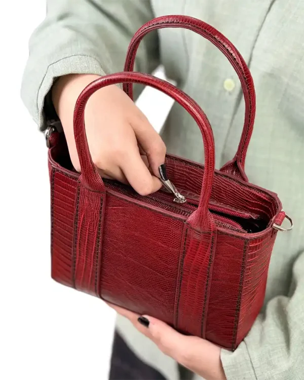 کیف دستی چرم زنانه مدل الما کوچک - Image 11