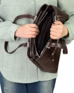 کیف چرم دستی زنانه مدل دلار - Image 5