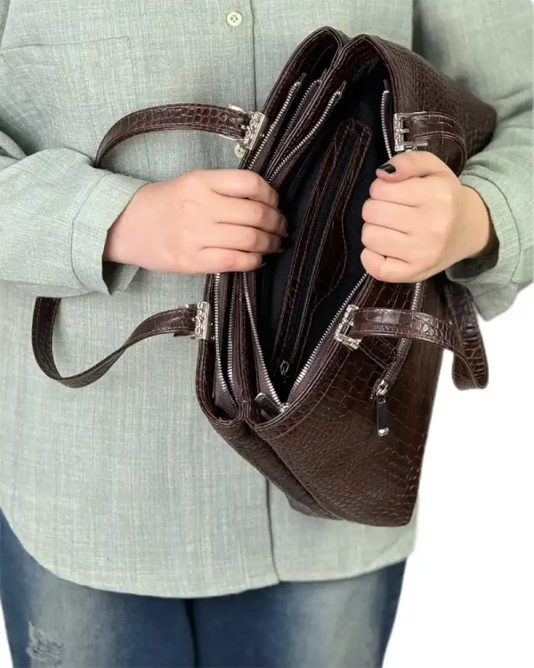 کیف چرم دستی زنانه مدل دلار - Image 5
