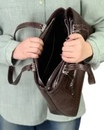 کیف چرم دستی زنانه مدل دلار - Image 8