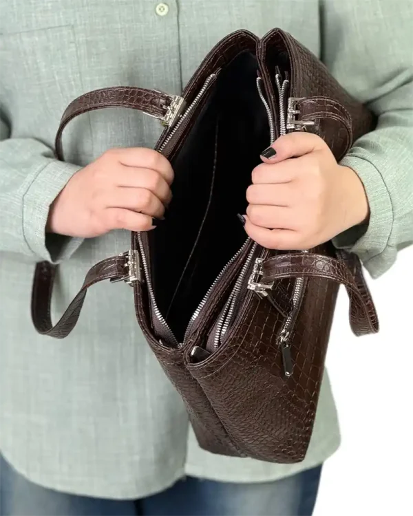 کیف چرم دستی زنانه مدل دلار - Image 8