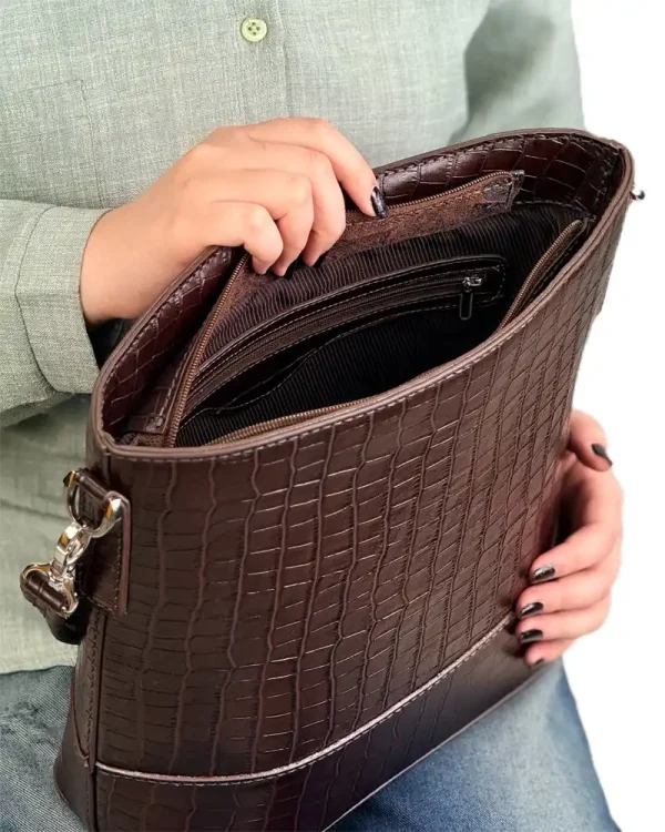 کیف دستی چرم زنانه مدل دینا بزرگ - Image 11