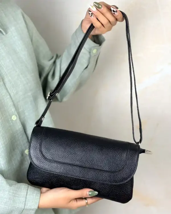کیف دوشی چرم زنانه مدل طوبی - Image 3