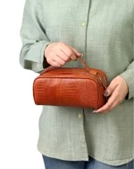 شوزبگ دستی چرم طبیعی مدل بردیا کوچک - Image 11