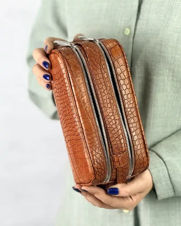 شوزبگ دستی چرم طبیعی مدل بردیا کوچک - Image 4