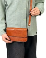 کیف دستی چرم زنانه مدل مونیکا کوچک - Image 16