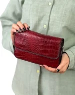 کیف دستی چرم زنانه مدل مونیکا کوچک - Image 4