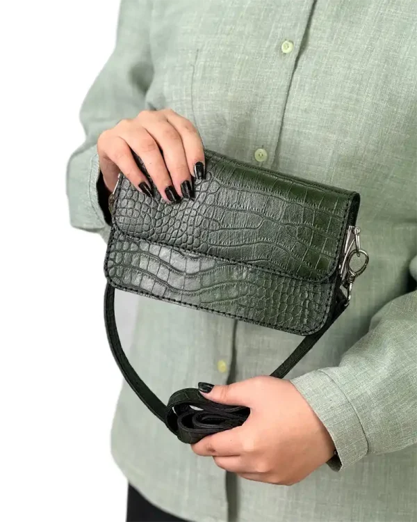 کیف دستی چرم زنانه مدل مونیکا کوچک - Image 9