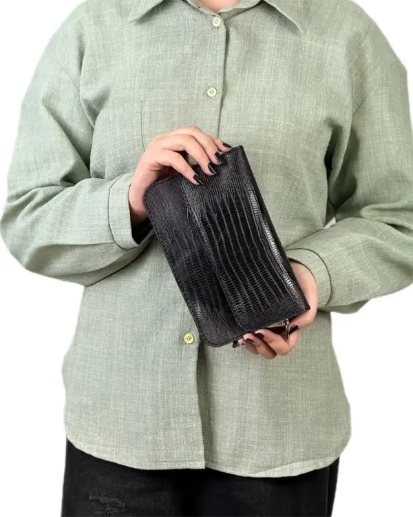 کیف دستی چرم زنانه مدل مونیکا کوچک - Image 10