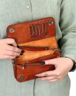 کیف کوچک دوشی زنانه چرم مدل المیرا - Image 8