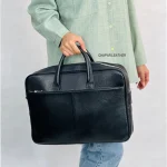 کیف اداری چرم طبیعی مدل سروش - Image 3
