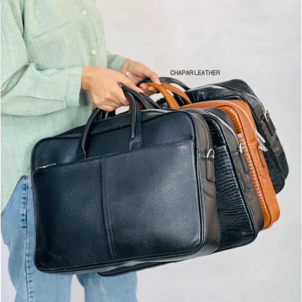 کیف اداری چرم طبیعی مدل سروش - Image 6