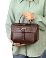 کیف مجلسی دستی و دوشی چرم زنانه ایلین - Image 7