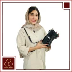 کیف مجلسی چرم زنانه جورجیا مشکی کرو