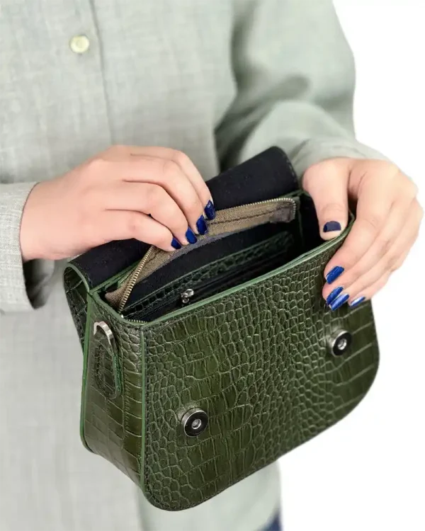 کیف چرمی دوشی زنانه مدل سیلوانا - Image 11