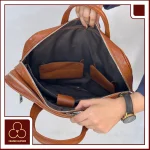 کیف اداری چرم طبیعی مدل سیروان داخل