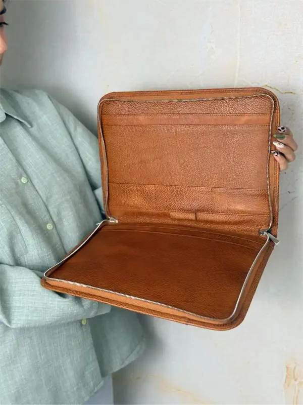 کیف چرم کلاسوری مدل سینا - Image 7