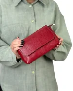 کیف چرم دوشی زنانه مدل تیام کوچک - Image 11