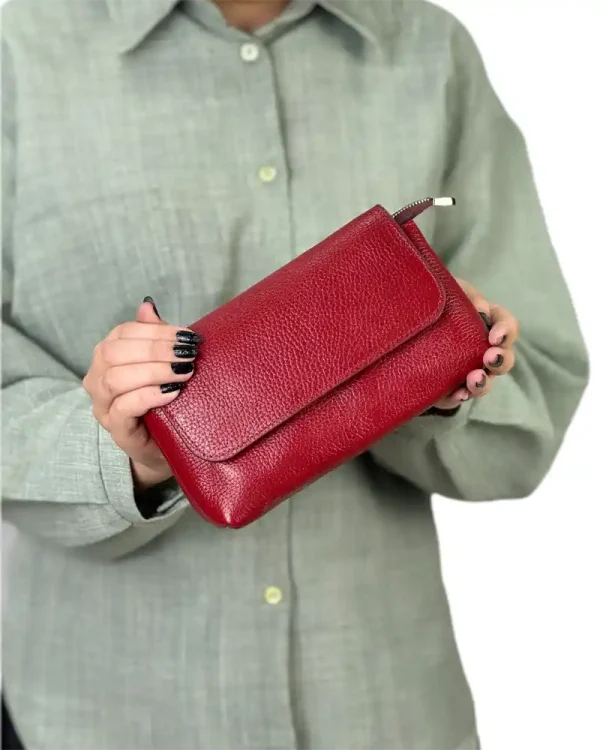 کیف چرم دوشی زنانه مدل تیام کوچک - Image 11