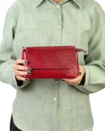 کیف چرم دوشی زنانه مدل تیام کوچک - Image 12