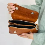 کیف دوشی زنانه چرمی مدل تیام کوچک داخل