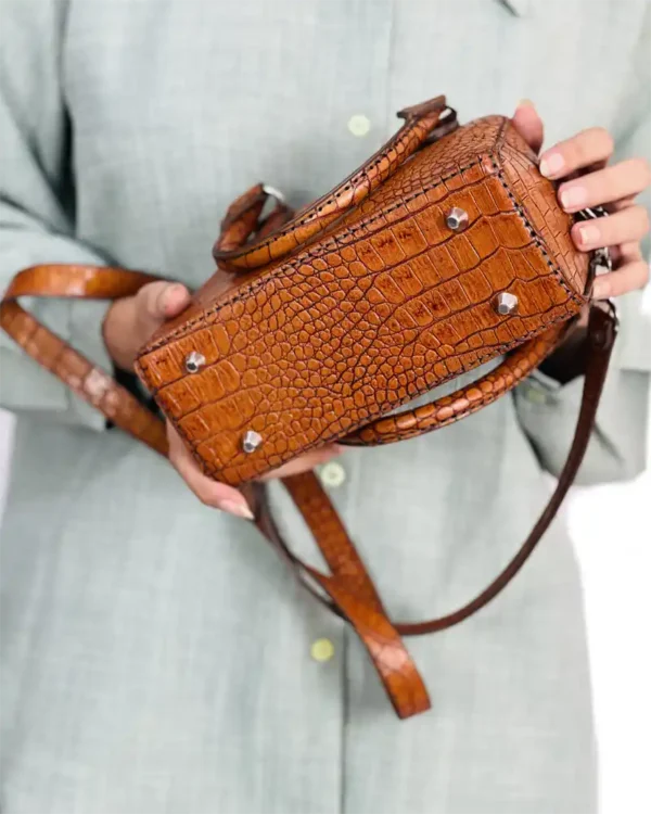 کیف چرم زنانه دستی دوشی مدل ژینوس - تصویر 12