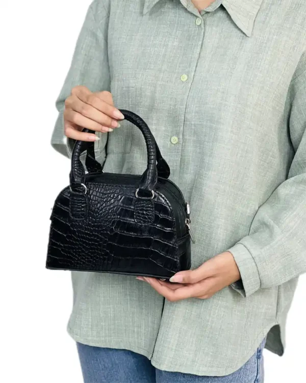 کیف چرم زنانه دستی دوشی مدل ژینوس - تصویر 9