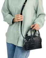 کیف چرم زنانه دستی دوشی مدل ژینوس - تصویر 10