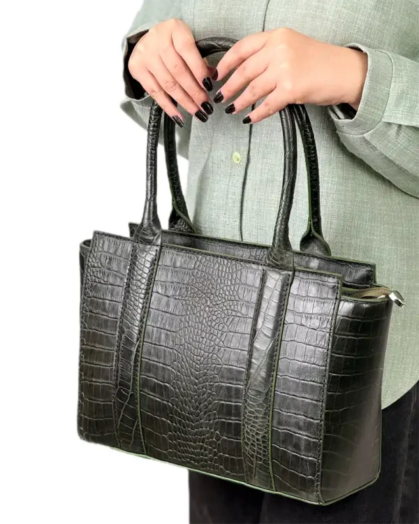 کیف دستی چرم بزرگ زنانه مدل الما بزرگ - Image 6