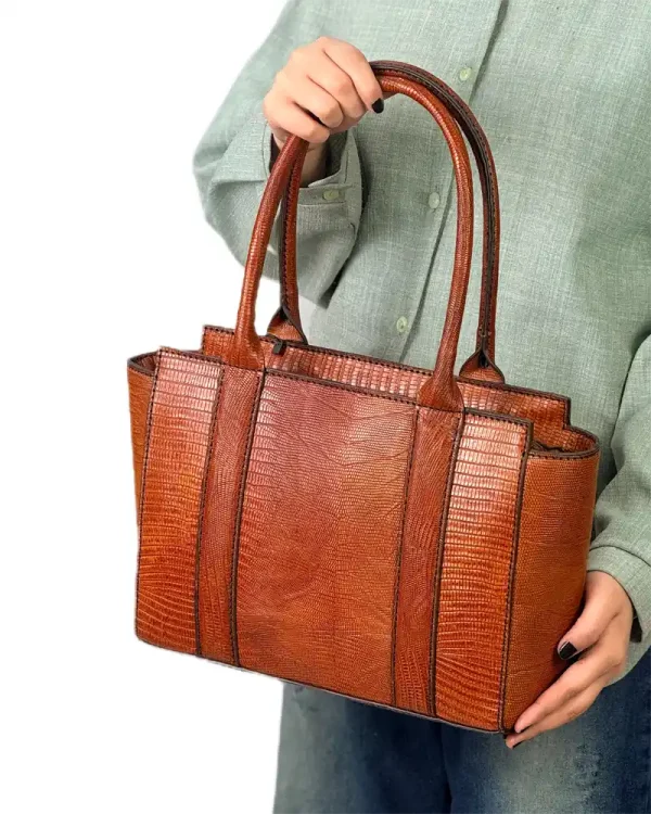 کیف دستی چرم بزرگ زنانه مدل الما بزرگ - Image 10