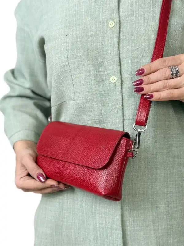 کیف چرمی دوشی زنانه مدل تیرداد - Image 10