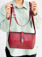 کیف چرم زنانه دوشی مدل فیونا - Image 11