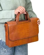 کیف اداری چرم طبیعی مدل آلبرتو کوچک - Image 4