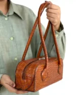 کیف چرم طبیعی مجلسی دستی زنانه مدل سیمین - تصویر 18